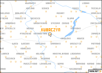 map of Kubaczyn