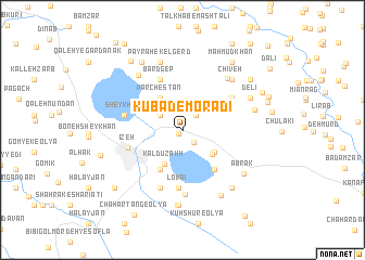 map of Kūbād-e Morādī