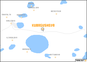 map of Kubagusheva