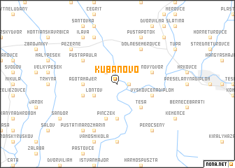 map of Kubáňovo