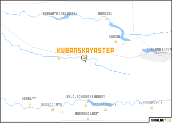 map of Kubanskaya Step\