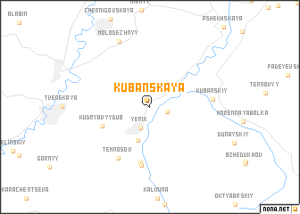 map of Kubanskaya