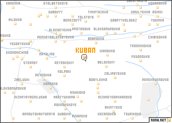 map of Kuban\