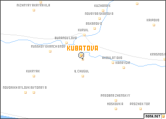 map of Kubatova