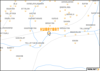 map of Kubaybāt