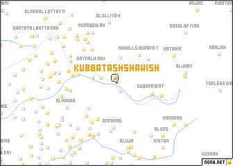 map of Kubbat ash Shāwish
