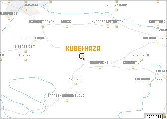 map of Kübekháza