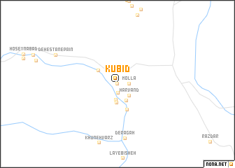 map of Kubīd