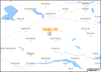 map of Kubiliai