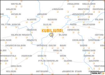 map of Kubiliūnai