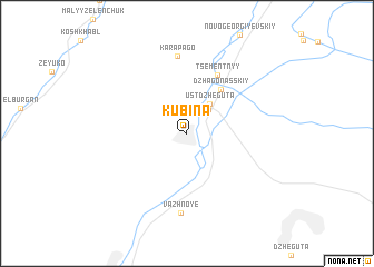 map of Kubina