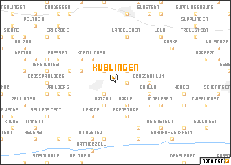 map of Küblingen