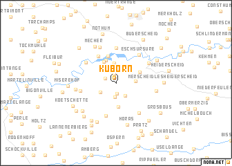 map of Kuborn