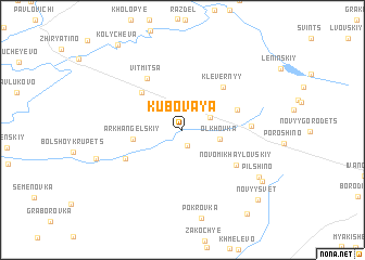 map of Kubovaya