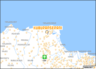 map of Kuburanserani