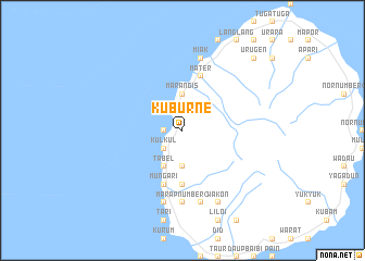 map of Kuburne