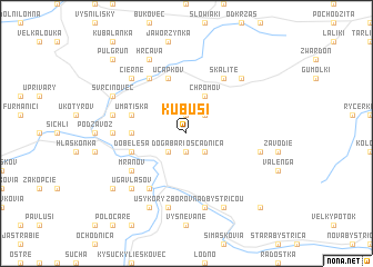 map of Kubuši