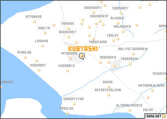 map of Kubyashi