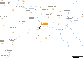 map of Kučajna