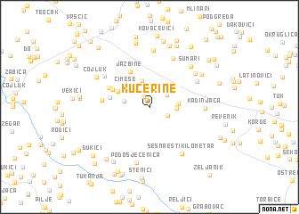 map of Kućerine