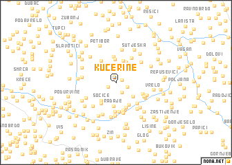 map of Kućerine