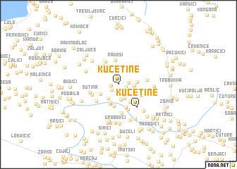 map of Kučetine