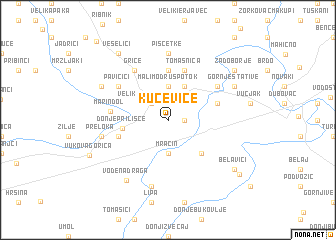 map of Kućevice