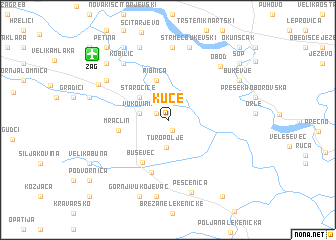 map of Kuće