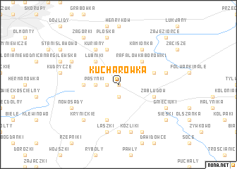 map of Kucharówka