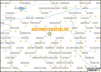 map of Kuchary Kościelne