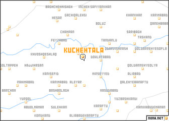 map of Kūcheh Ţalā