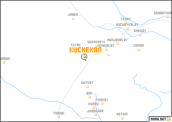 map of Kūchekān