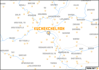 map of Kūchek Chel Mah