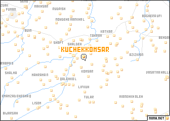 map of Kūchek Komsār