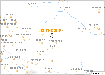 map of Kūch Kaleh