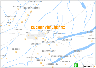 map of Kūchnay Bālā Karz