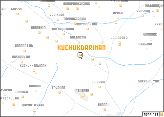 map of Kūchuk Dārīmān