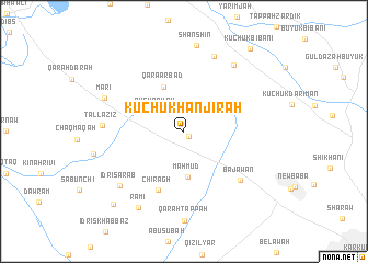 map of Kuchūk Hanjīrah