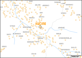 map of Kućine