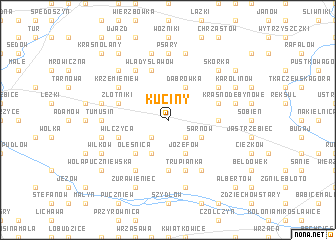 map of Kuciny