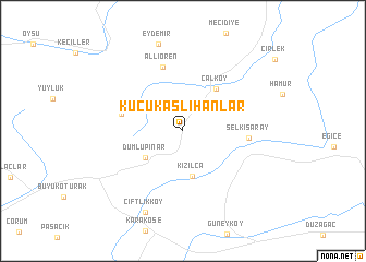 map of Küçükaslıhanlar