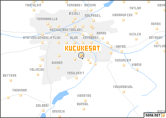 map of Küçükesat