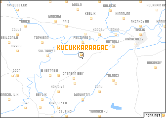 map of Küçükkaraağaç