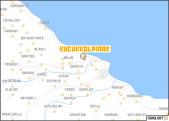 map of Küçükkolpınar