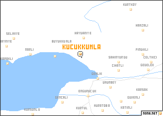 map of Küçükkumla