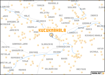 map of Kučuk Mahala