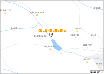 map of Küçükmuhsine