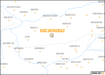 map of Küçüksusuz