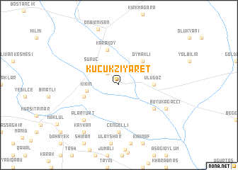 map of Küçükziyaret