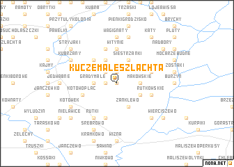 map of Kucze Małe-Szlachta